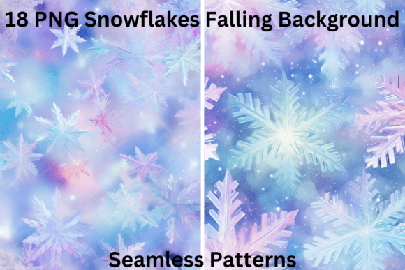 18 PNG Snowflakes Falling Backgrounds: Your Winter Design Toolkit