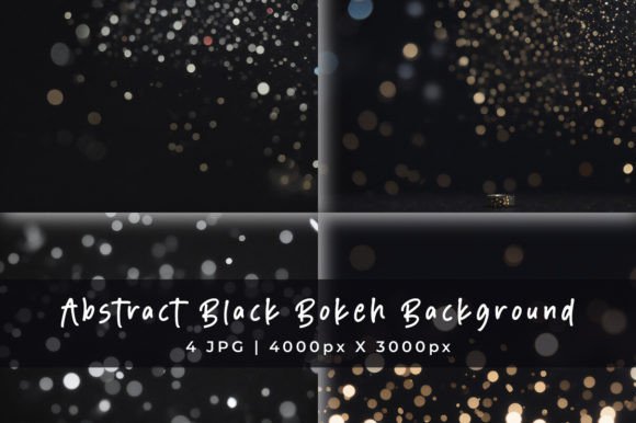 Black Bokeh Backgrounds: Instant Sophistication for Your Designs