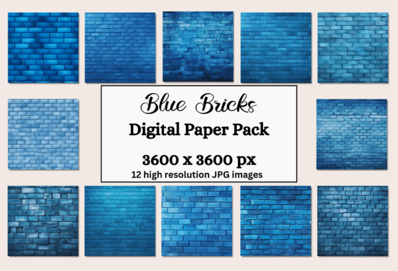 Blue Brick Texture Backgrounds: A Design Asset for Digital Projects