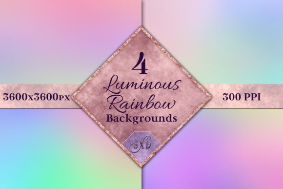 Brilliant Backgrounds: Using Luminous Rainbow Backgrounds - 4 Images