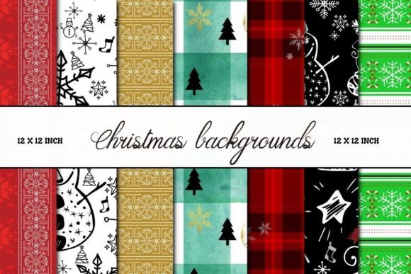 Christmas Backgrounds Scrapbook Paper: A Festive Design Asset