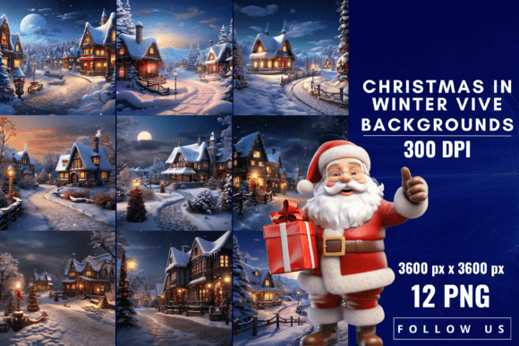 Christmas in Winter Vibe Backgrounds: A Festive Design Toolkit