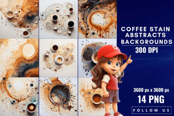 Coffee Stain Abstracts Backgrounds: A Guide to Artistic Texture