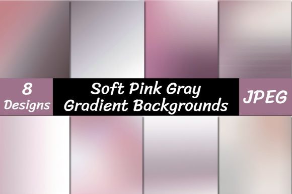 Elegant Simplicity: Soft Pink Gray Gradient Backgrounds