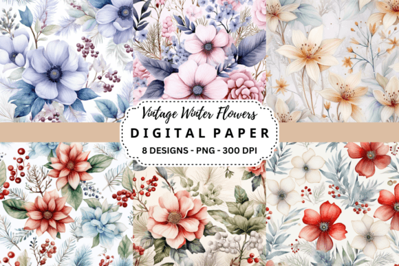 Enriching Your Designs with Vintage Winter Florals