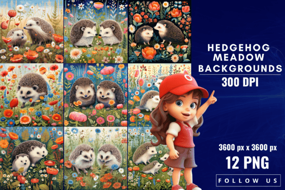 Hedgehog Meadow Backgrounds: A Touch of Whimsy