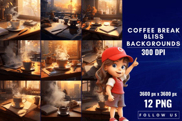 Savor the Stillness: Coffee Break Bliss Backgrounds for Your Projects