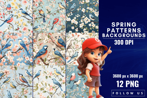 Spring Patterns Backgrounds: A Fresh Design Canvas