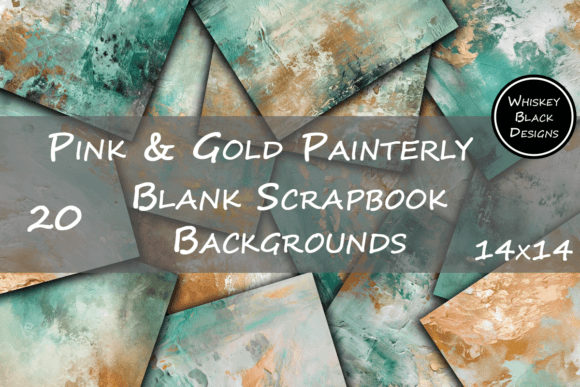 Teal Green & Gold Painterly Backgrounds: Unlocking Creative Potential