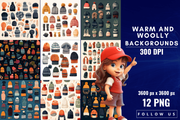 Warm and Woolly Backgrounds: Instant Winter Comfort